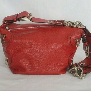 Chloe square shoulder back with chains.